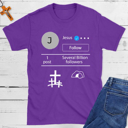 Jesus verified Jesus Social Media Christian T-Shirt
