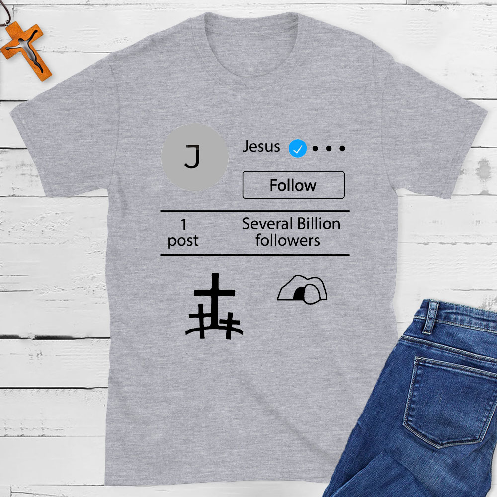 Jesus verified Jesus Social Media Christian T-Shirt