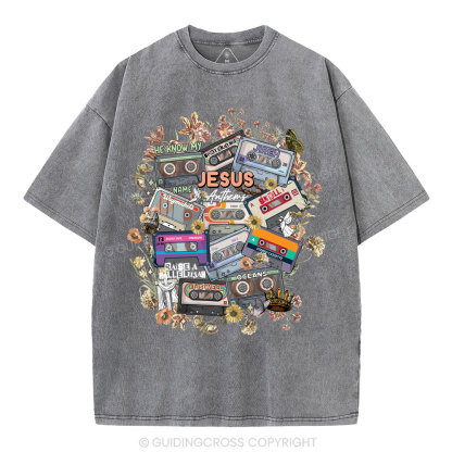 Jesus Anthems Christian Washed T-Shirt