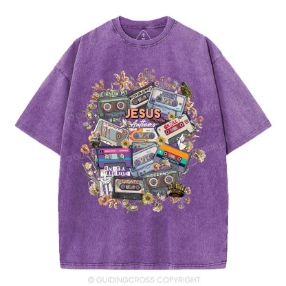 Jesus Anthems Christian Washed T-Shirt