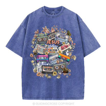Jesus Anthems Christian Washed T-Shirt