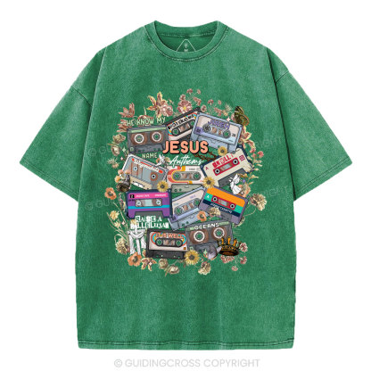 Jesus Anthems Christian Washed T-Shirt