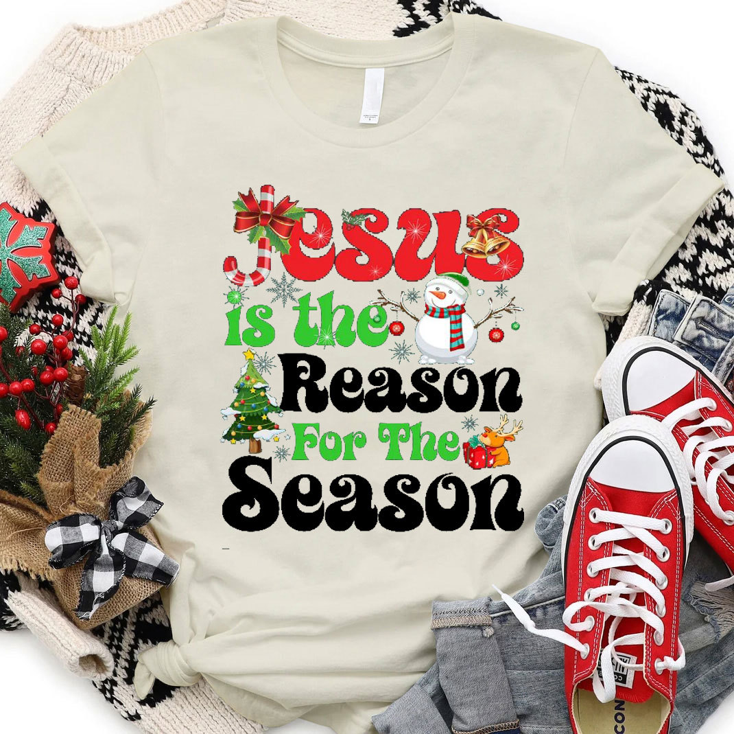 Jesus Is The Reason For The Season Christmas Christian T-Shirt 