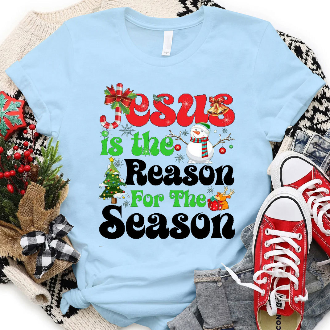 Jesus Is The Reason For The Season Christmas Christian T-Shirt 