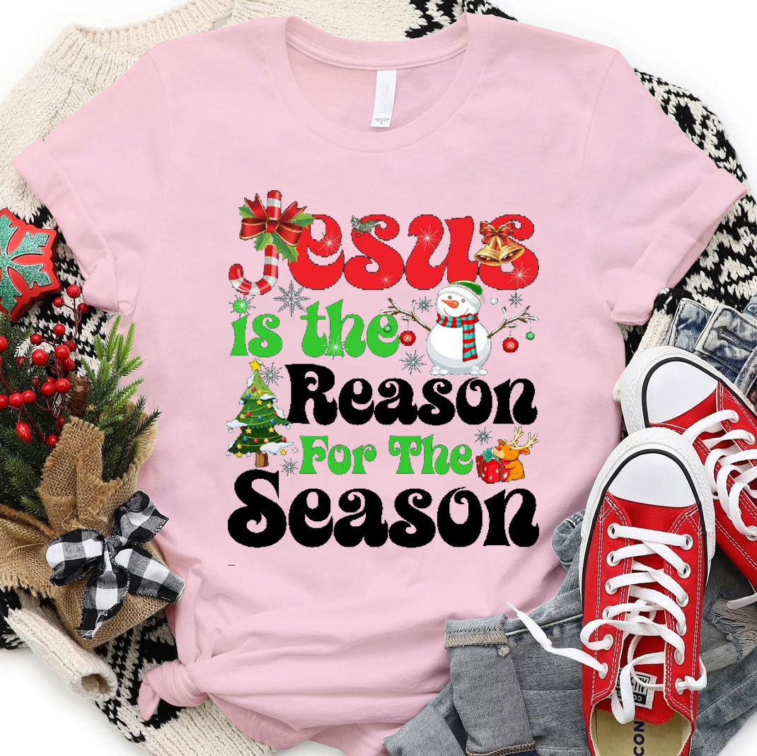 Jesus Is The Reason For The Season Christmas Christian T-Shirt 