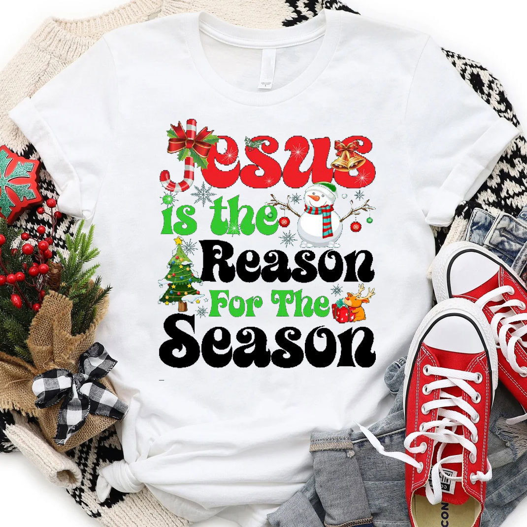 Jesus Is The Reason For The Season Christmas Christian T-Shirt 