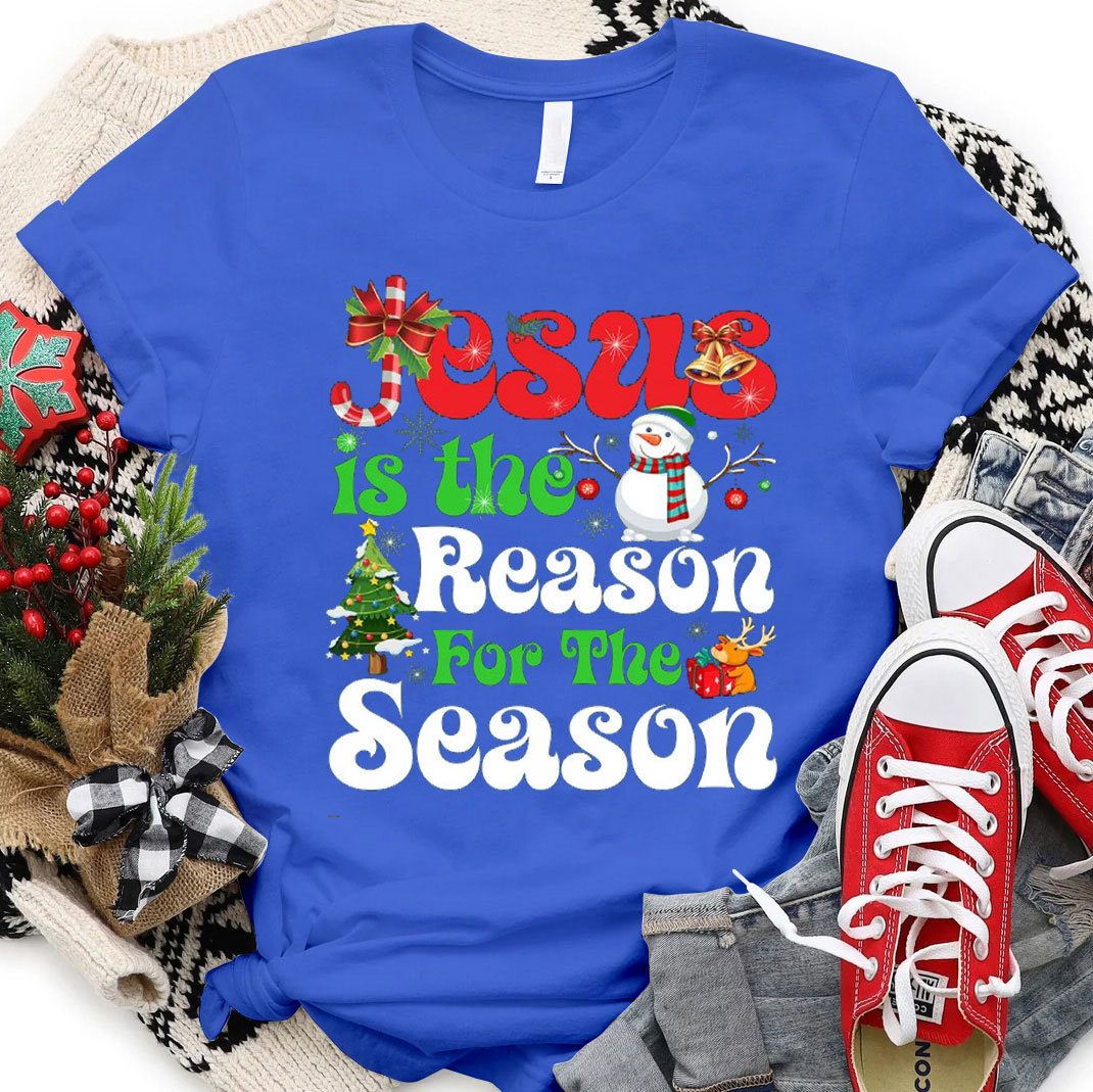 Jesus Is The Reason For The Season Christmas Christian T-Shirt 