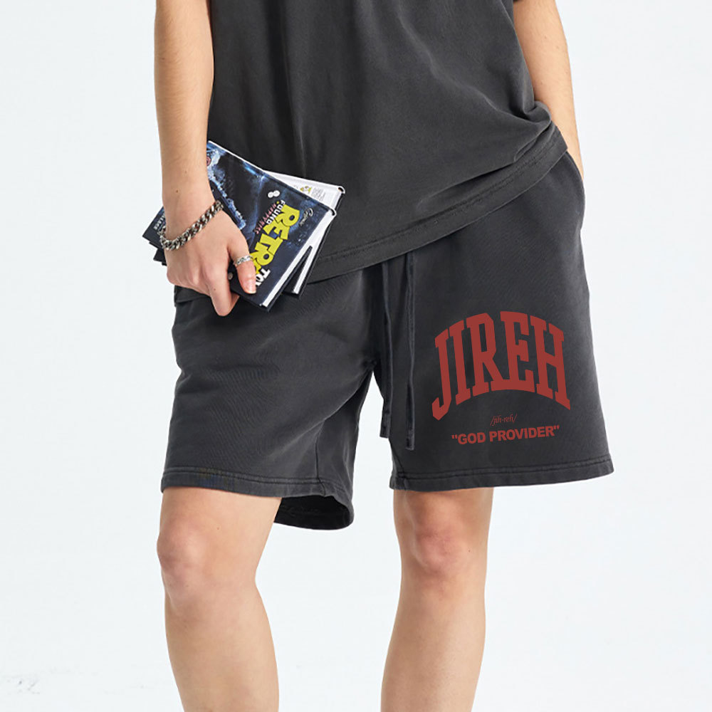 Jireh Christian Washed Shorts