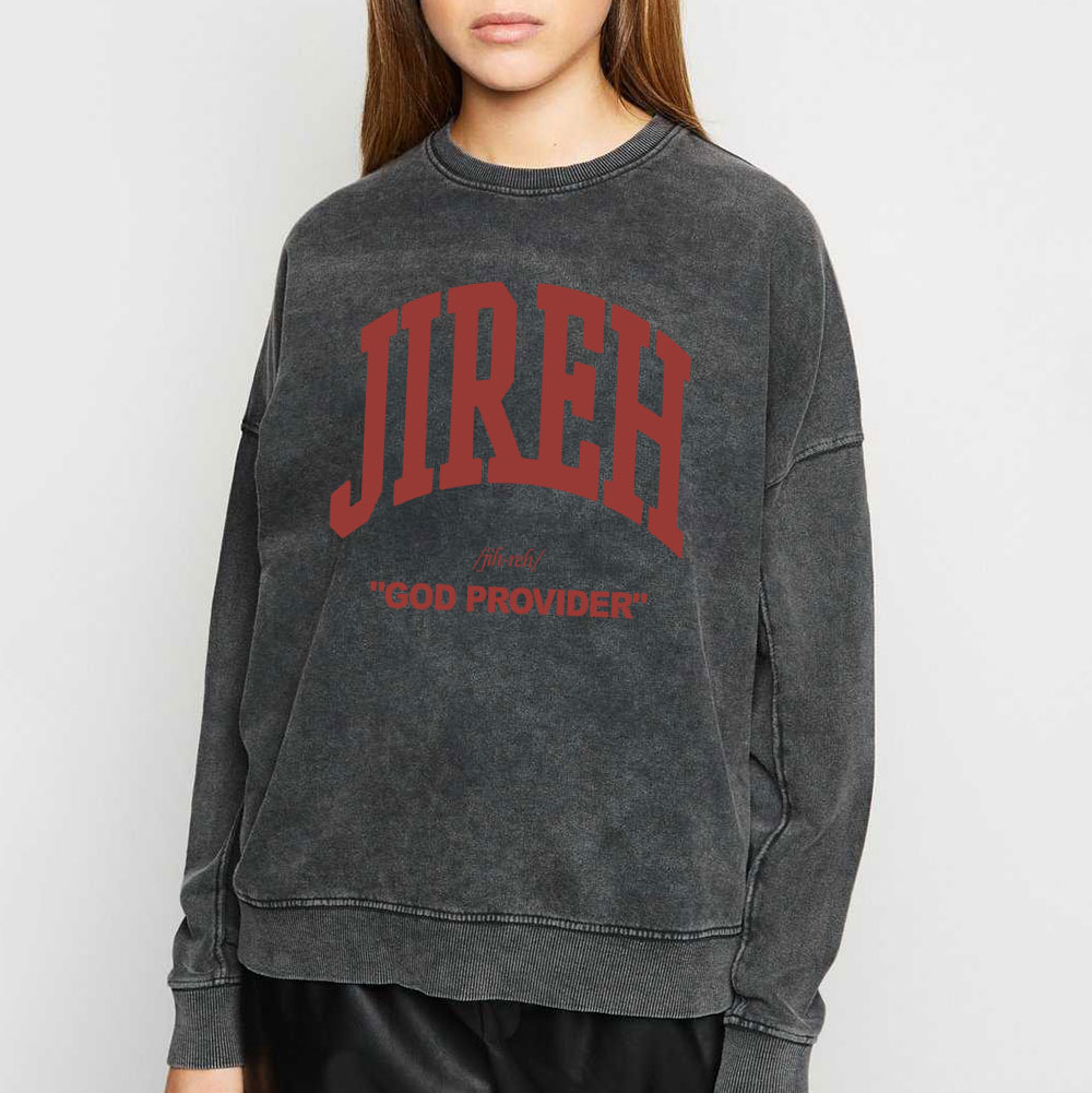 Jireh Christian Washed Sweatshirt