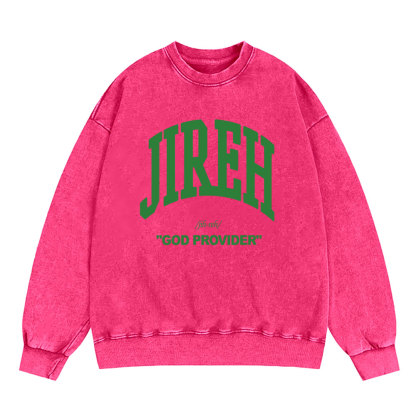 Jireh Christian Washed Sweatshirt
