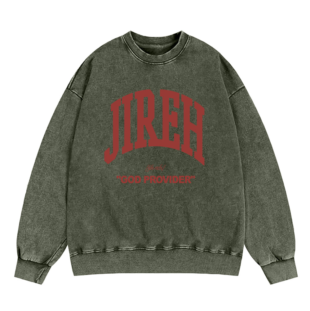 Jireh Christian Washed Sweatshirt