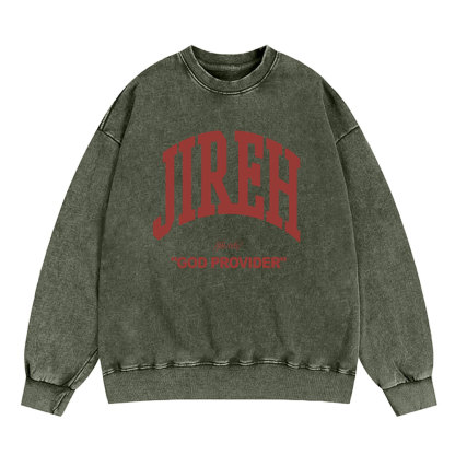 Jireh Christian Washed Sweatshirt