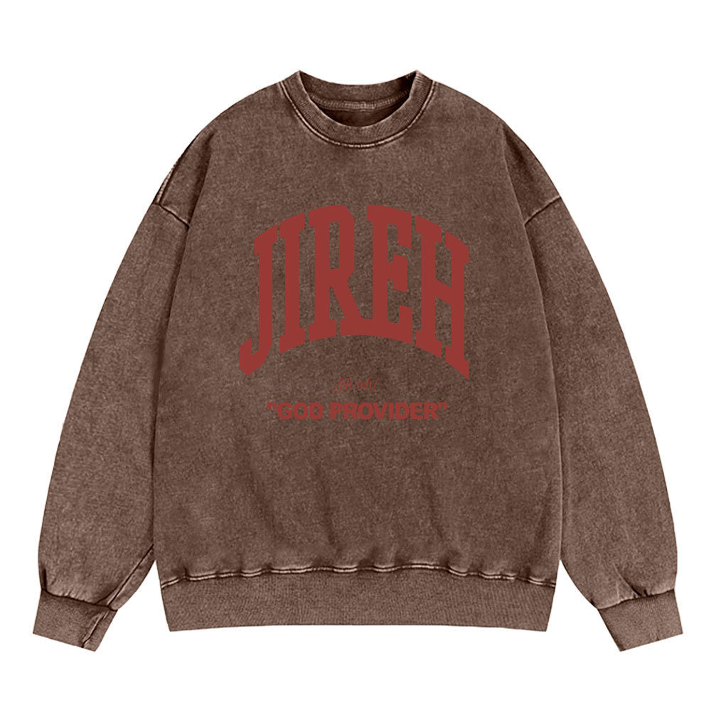 Jireh Christian Washed Sweatshirt