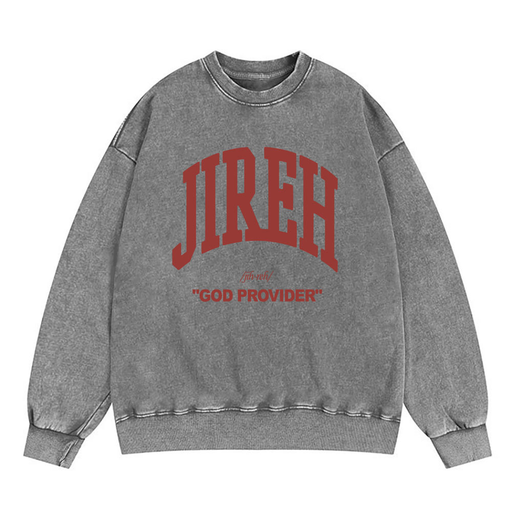 Jireh Christian Washed Sweatshirt