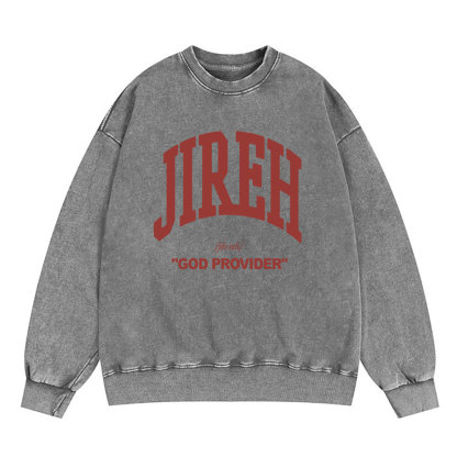 Jireh Christian Washed Sweatshirt