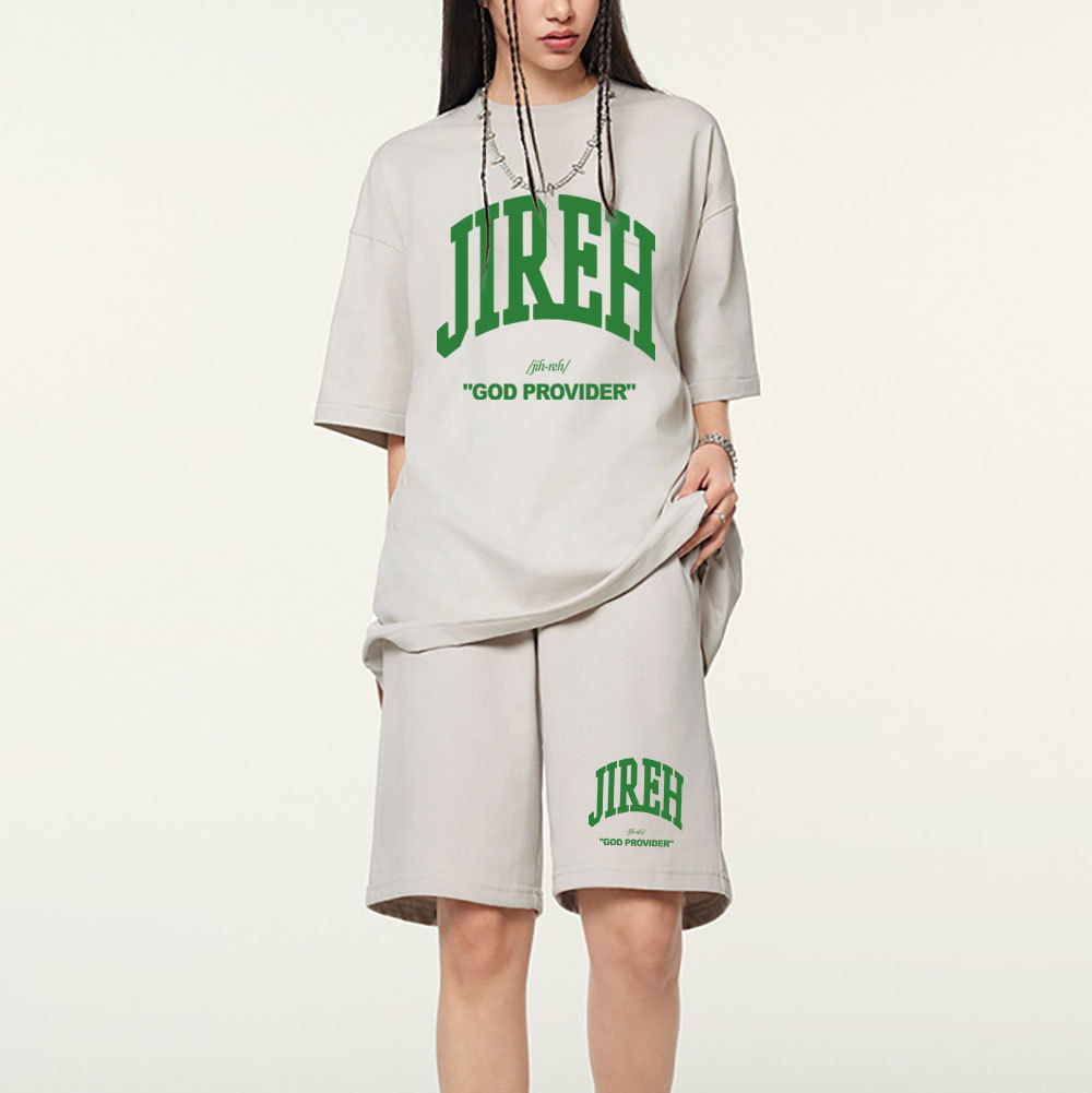 Jireh Christian Washed T-Shirt & Shorts