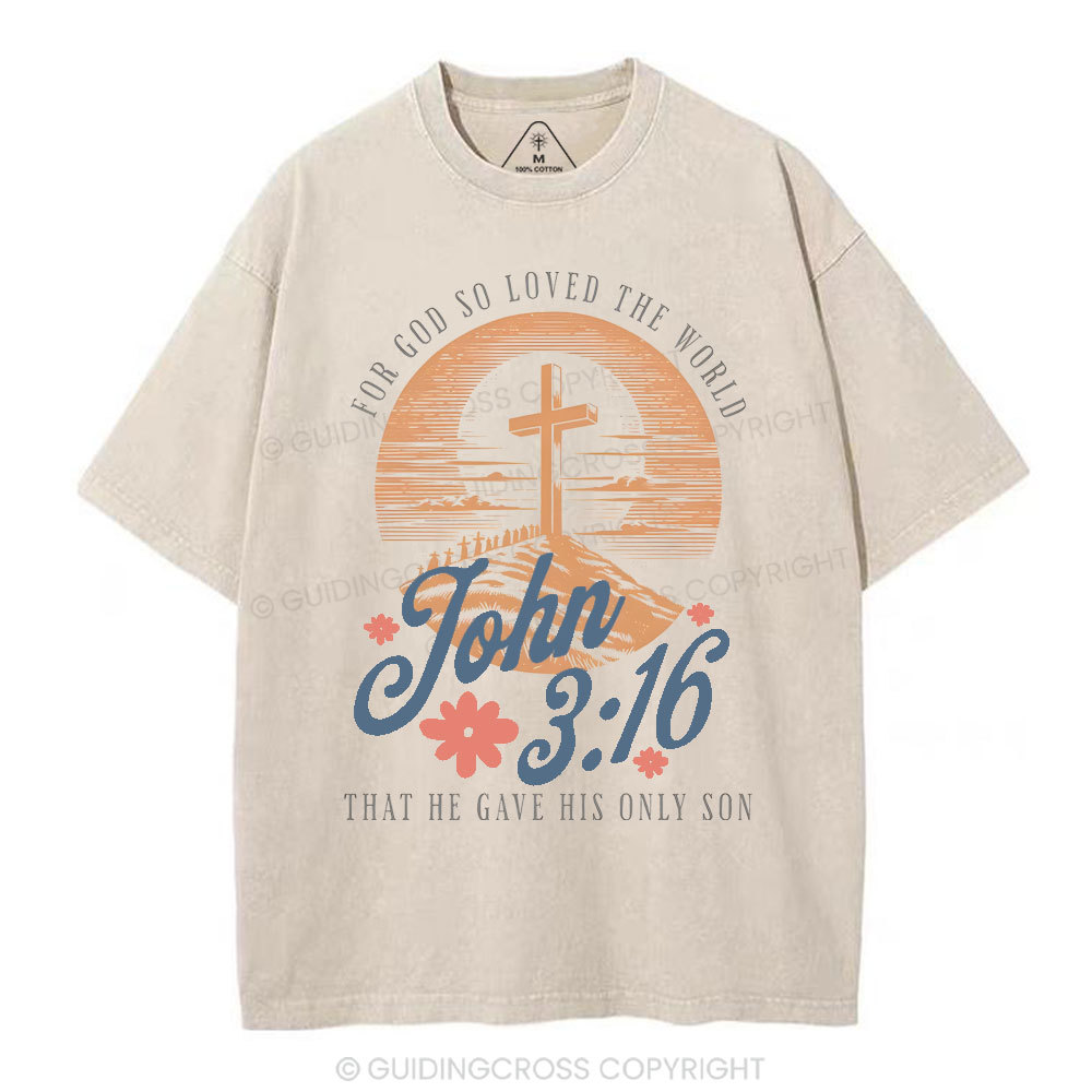 John 316 Christian Washed T-Shirt
