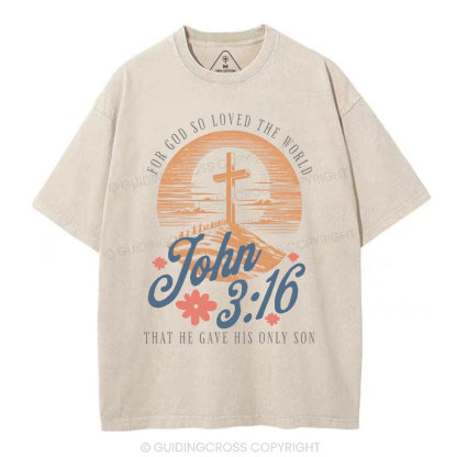 John 316 Christian Washed T-Shirt