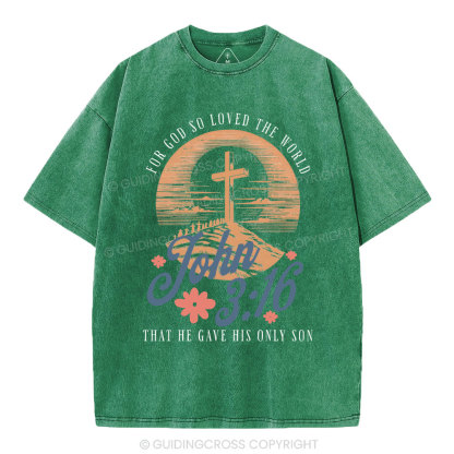 John 316 Christian Washed T-Shirt