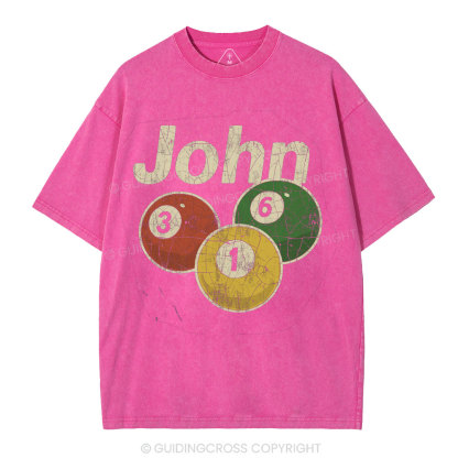John 316 Christian Washed T_Shirt