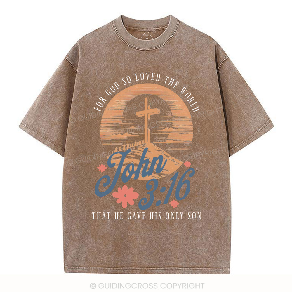 John 316 Christian Washed T-Shirt