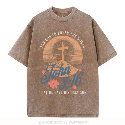 John 316 Christian Washed T-Shirt