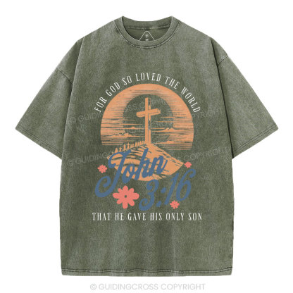 John 316 Christian Washed T-Shirt