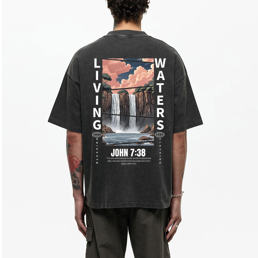 John 738 Christian Washed T-Shirt