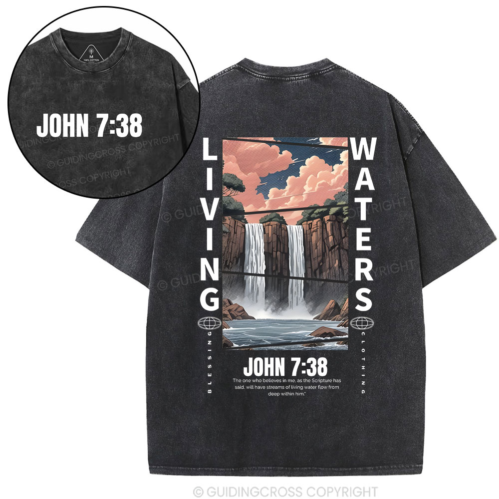 John 738 Christian Washed T-Shirt