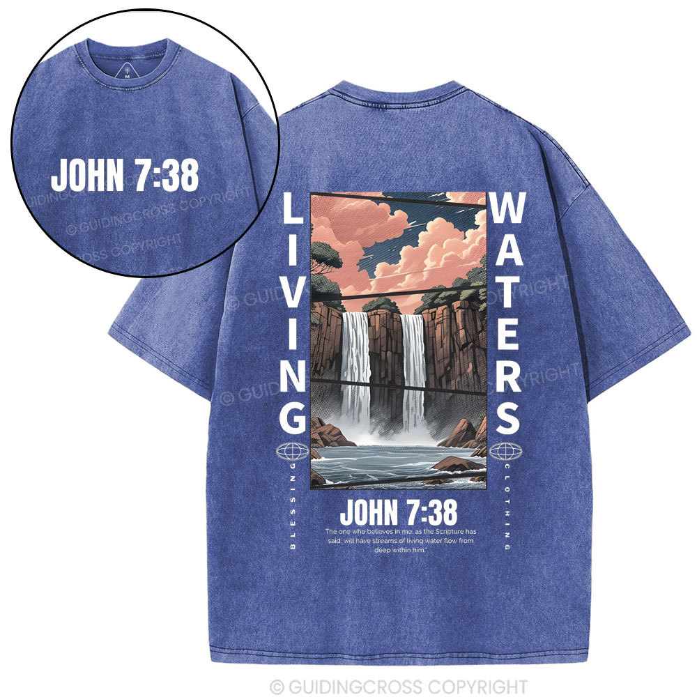Double-sided sample washed T-Shirt Sale - GuidingCross