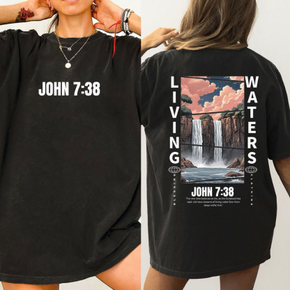 John 738 Christian Washed T-Shirt