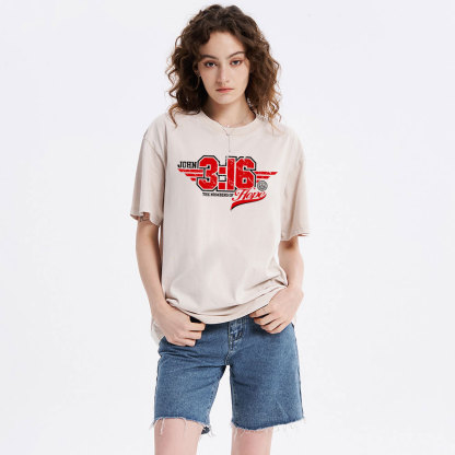 John The Number Of Hope Chrsitian Washed T-Shirt