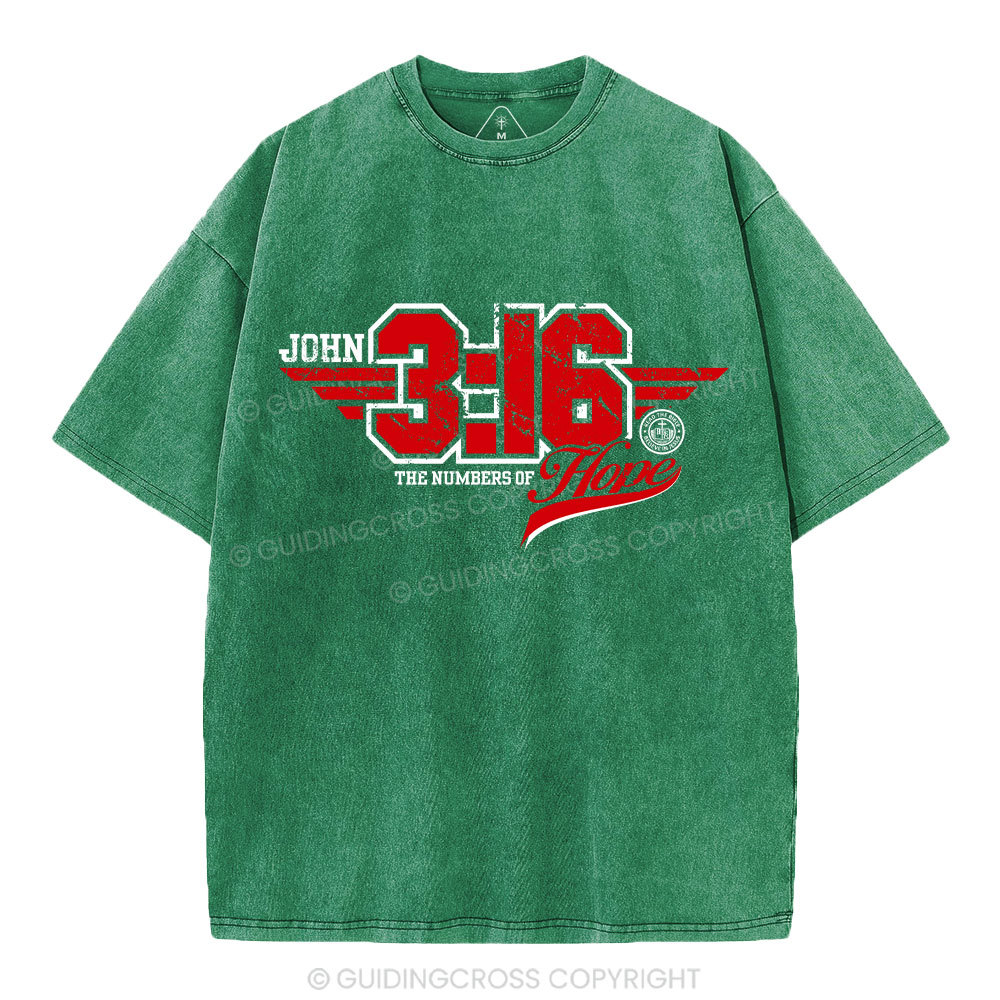 John The Number Of Hope Chrsitian Washed T-Shirt