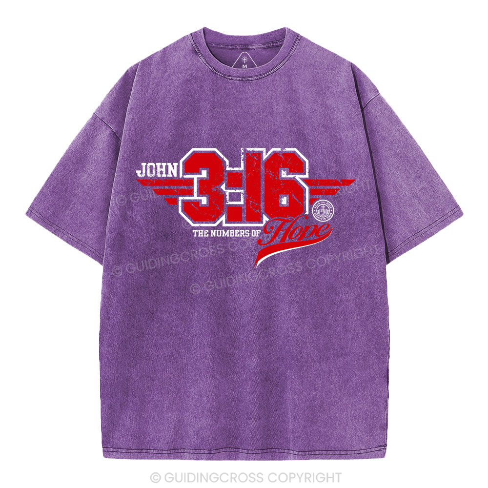 John The Number Of Hope Chrsitian Washed T-Shirt