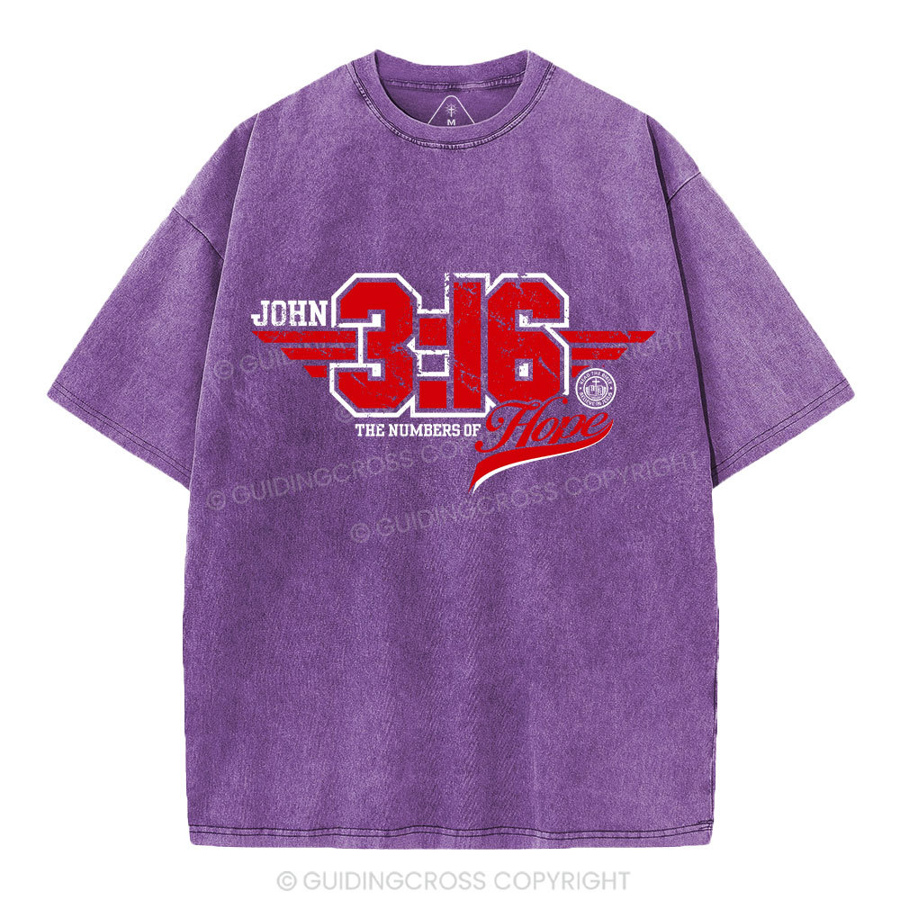 John The Number Of Hope Chrsitian Washed T-Shirt