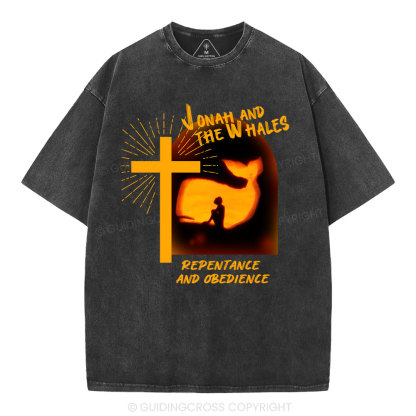 Jonah And The Whales Christian Washed T-Shirt