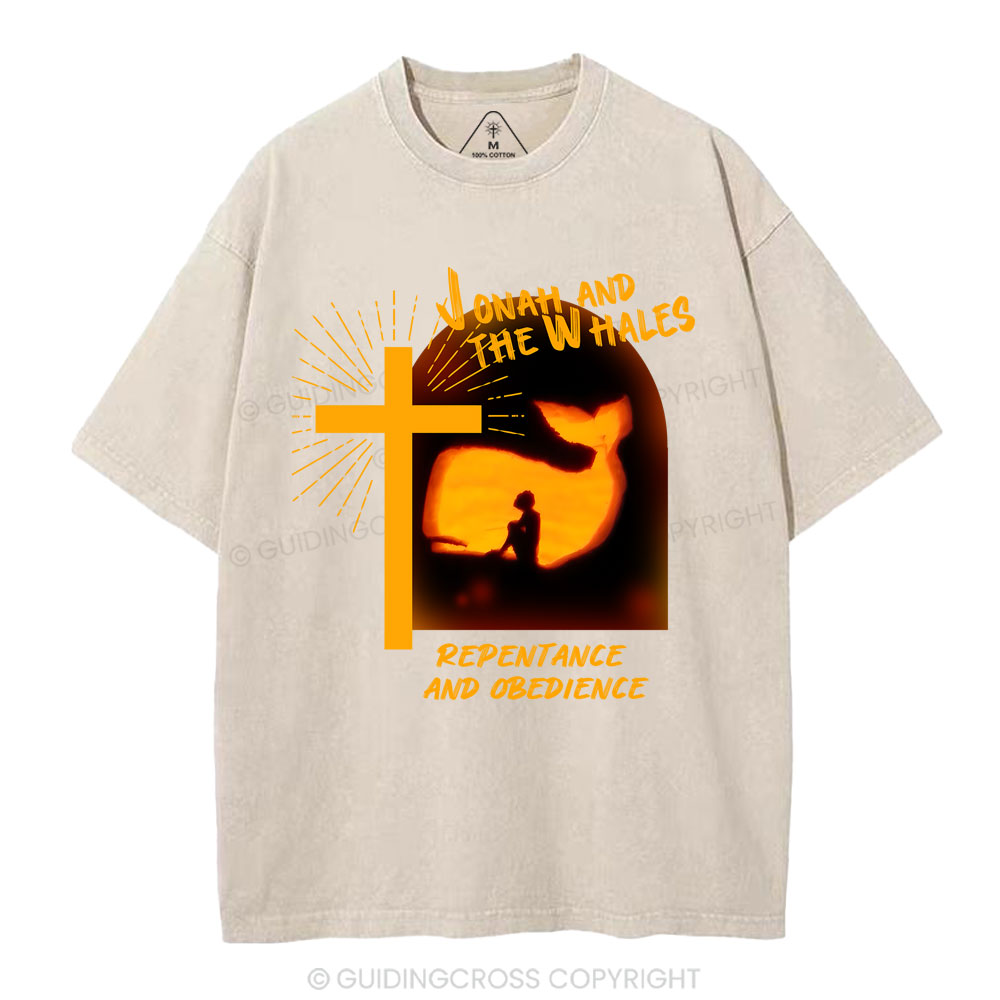 Jonah And The Whales Christian Washed T-Shirt
