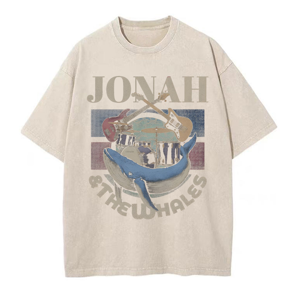 Jonah And The Whales Christian Washed T-Shirt