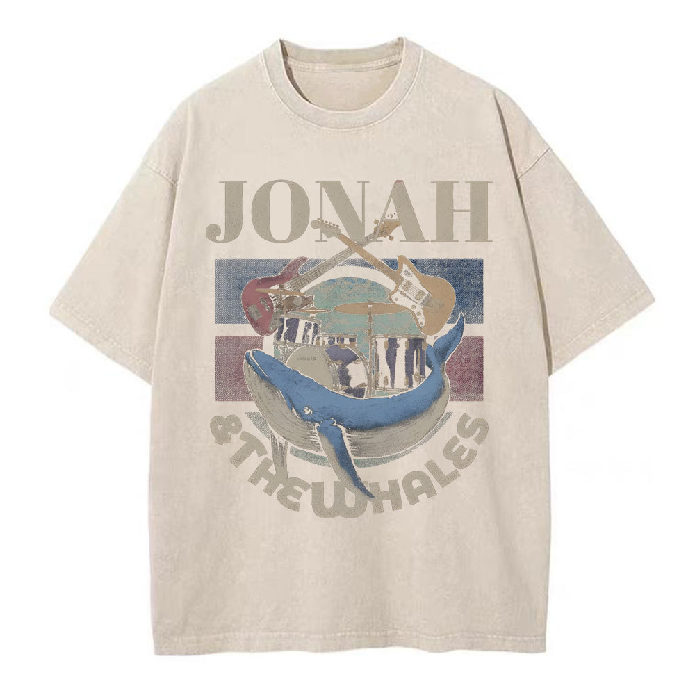 Jonah And The Whales Christian Washed T-Shirt