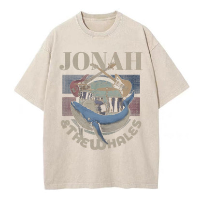 Jonah And The Whales Christian Washed T-Shirt