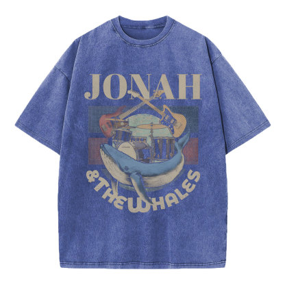 Jonah And The Whales Christian Washed T-Shirt