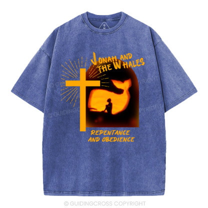 Jonah And The Whales Christian Washed T-Shirt