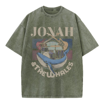Jonah And The Whales Christian Washed T-Shirt