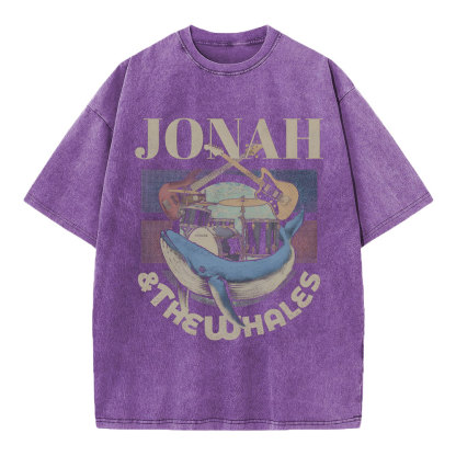 Jonah And The Whales Christian Washed T-Shirt
