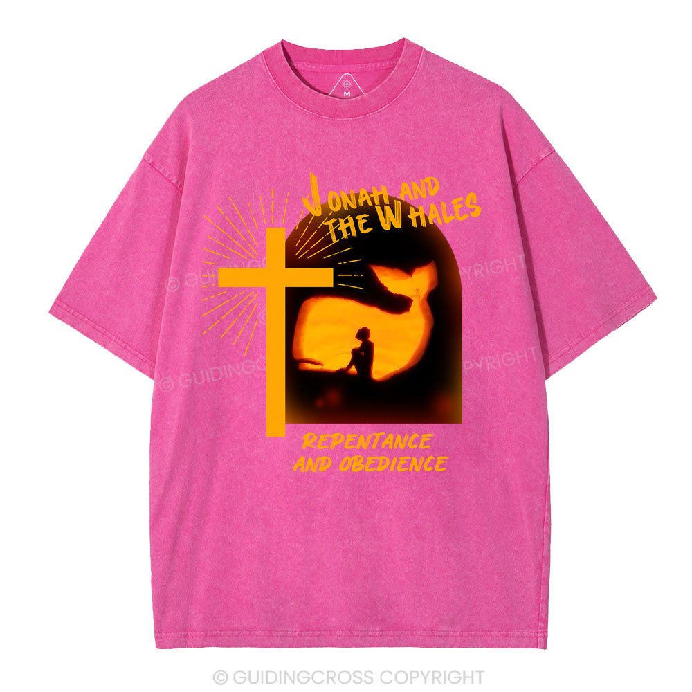 Jonah And The Whales Christian Washed T-Shirt