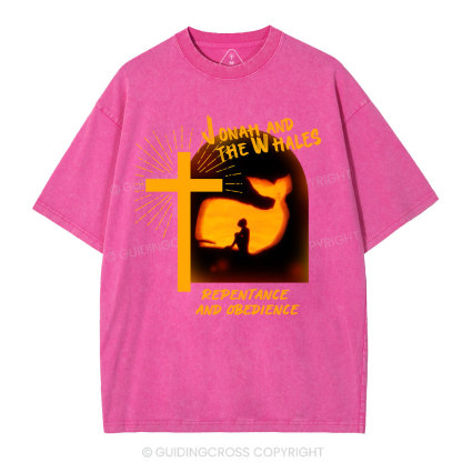 Jonah And The Whales Christian Washed T-Shirt