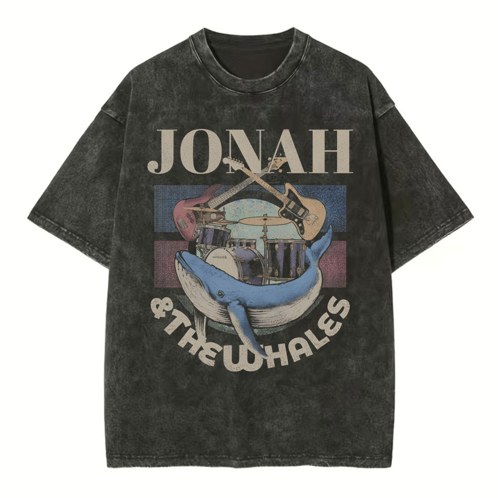 Jonah And The Whales Christian Washed T-Shirt