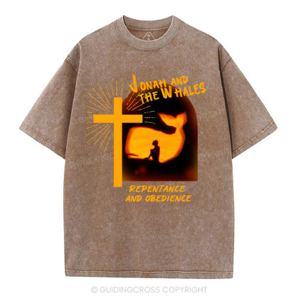 Jonah And The Whales Christian Washed T-Shirt