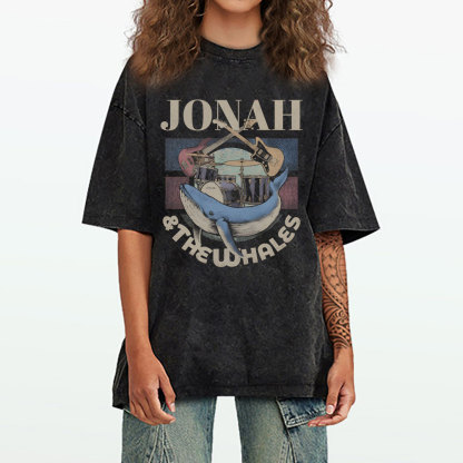 Jonah And The Whales Christian Washed T-Shirt