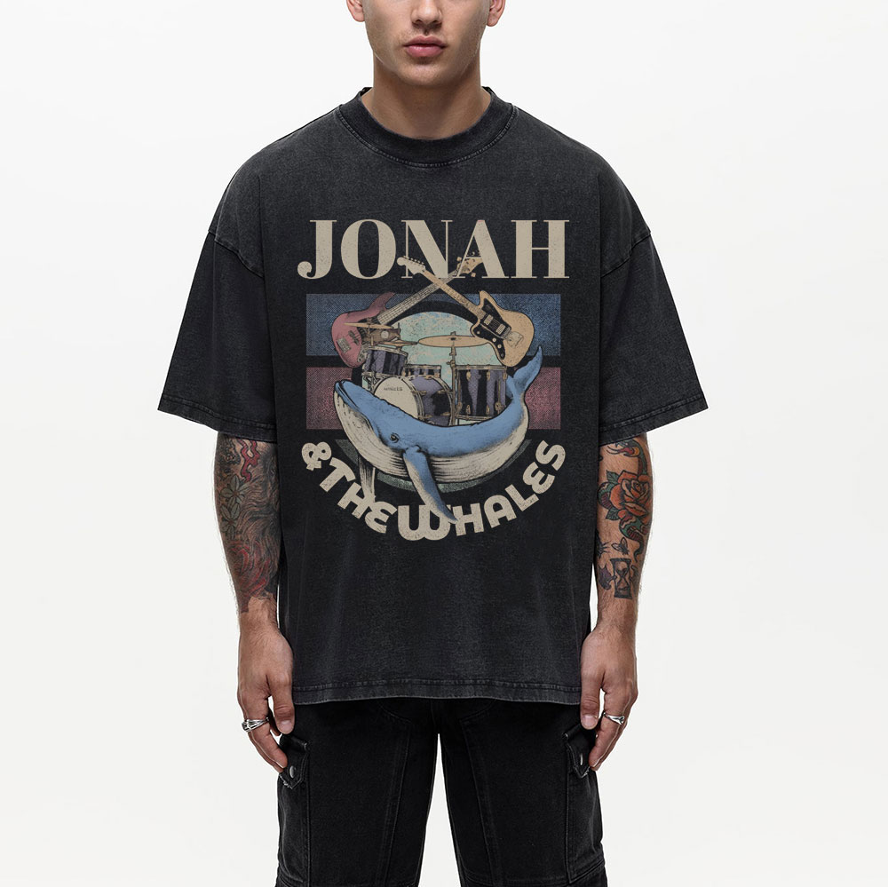 Jonah And The Whales Christian Washed T-Shirt